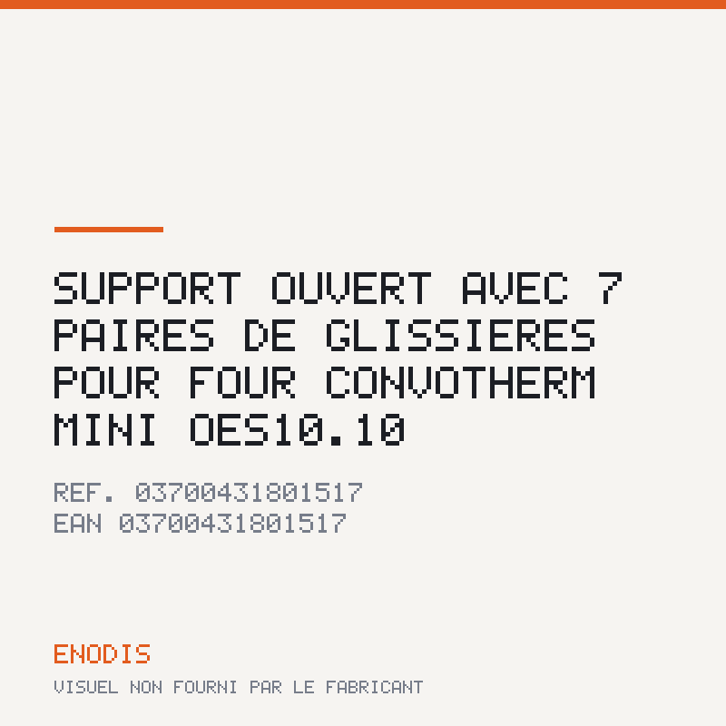 Support ouvert avec 7 paires de glissières pour four CONVOTHERM Mini OES10.10