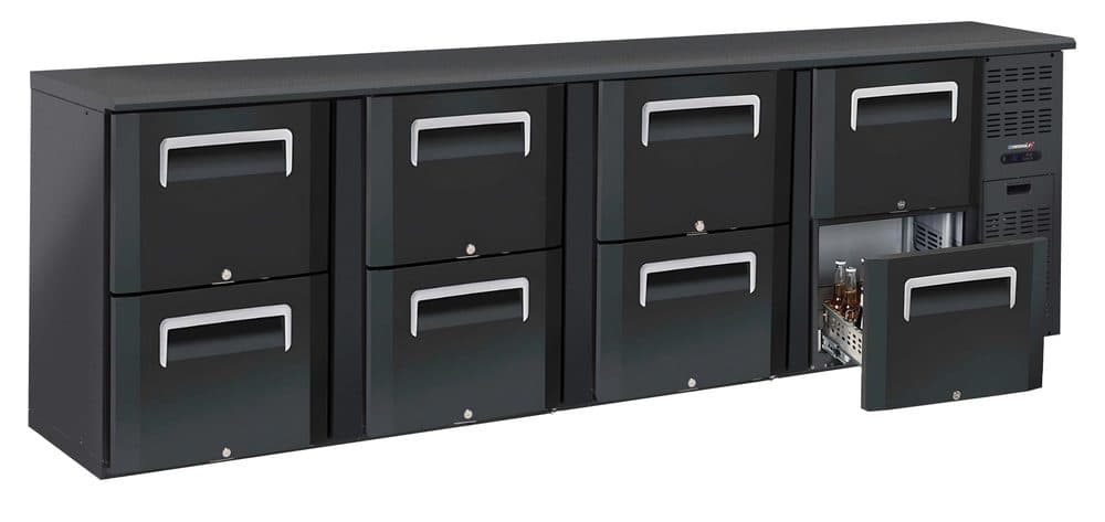 Arrière bar 4 x 2 tiroirs