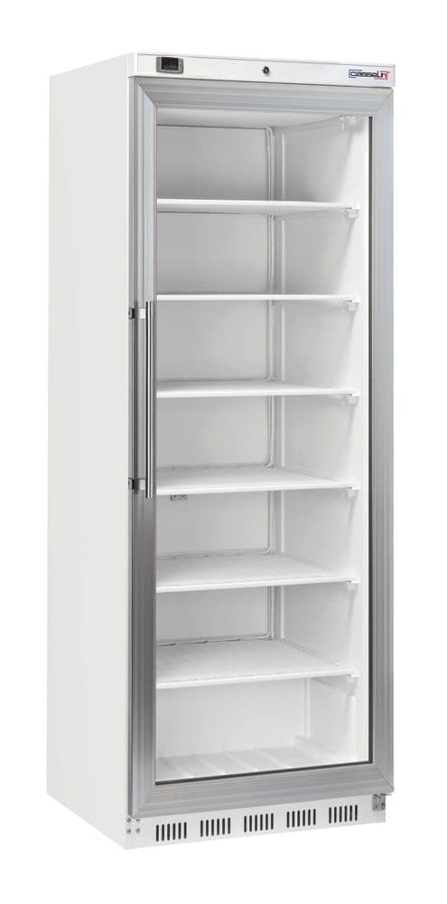 Armoire négative vitrée 400 L Blanche