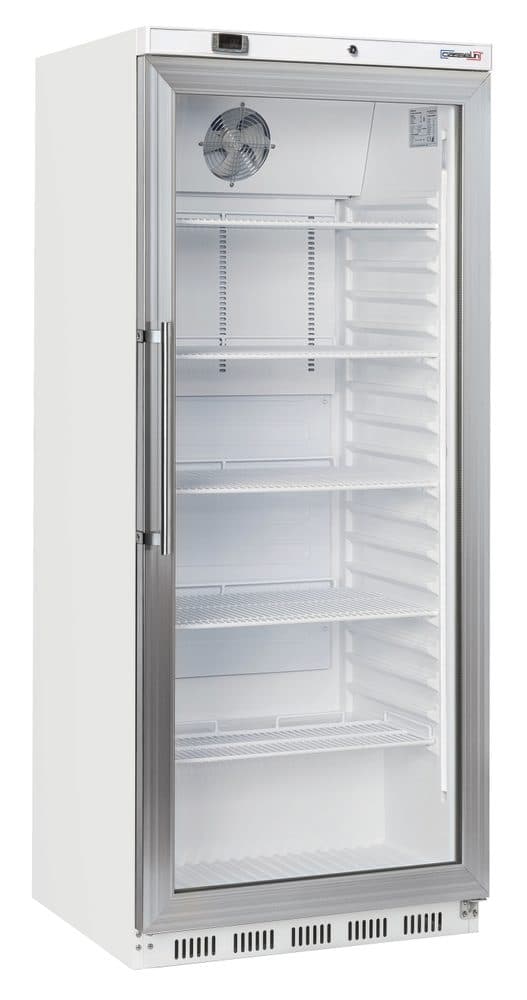 Armoire positive vitrée 600 L Blanche