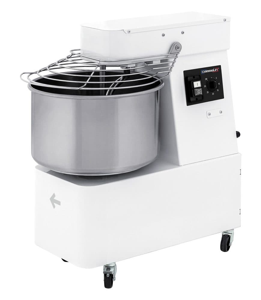 Pétrin à spirale tête et cuve fixes 2 vitesses 48Kg