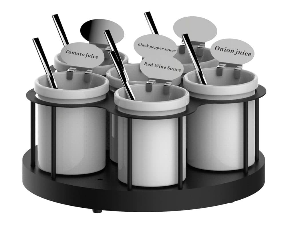 Support à sauces rotatif