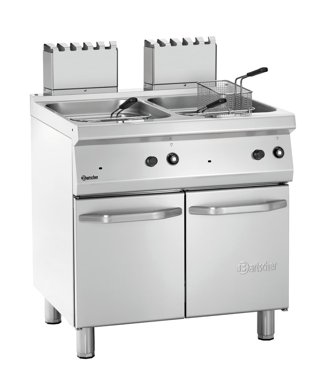 Friteuse gaz 700, L800, 2x15L