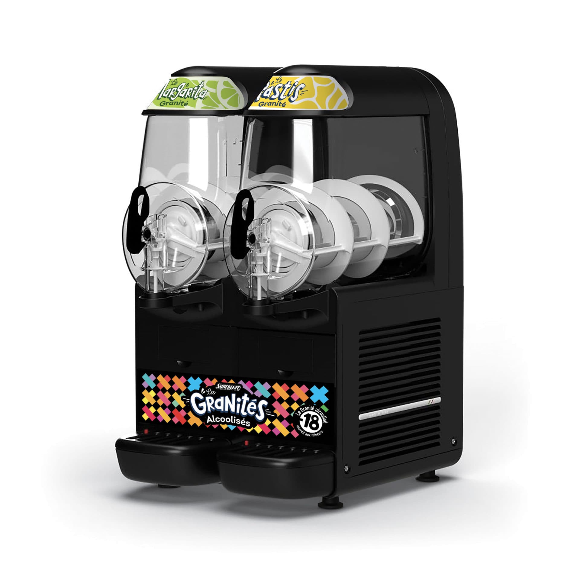 B-FREEZY BLACK 2X10
Machine à granités alcoolisés